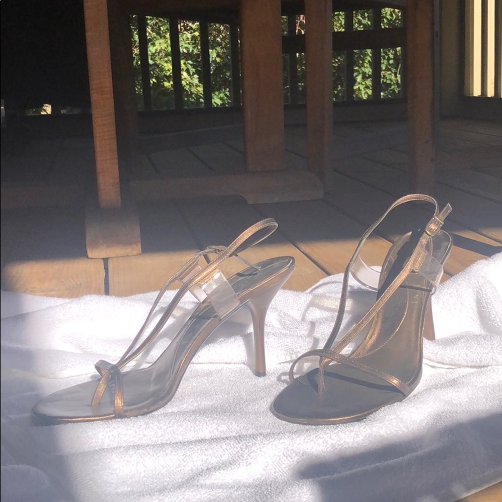 Gianni Bini strappy heels size 8 1/2. Copper color